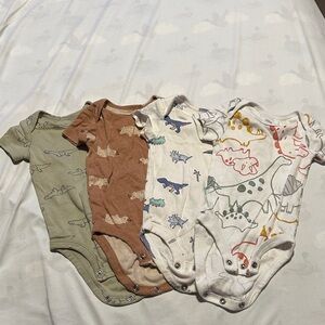 Carter’s 0-3 month Animal Print Onesie Lot